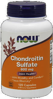 Chondroitin Sulfate 600 mg (120 Caps) NOW Foods